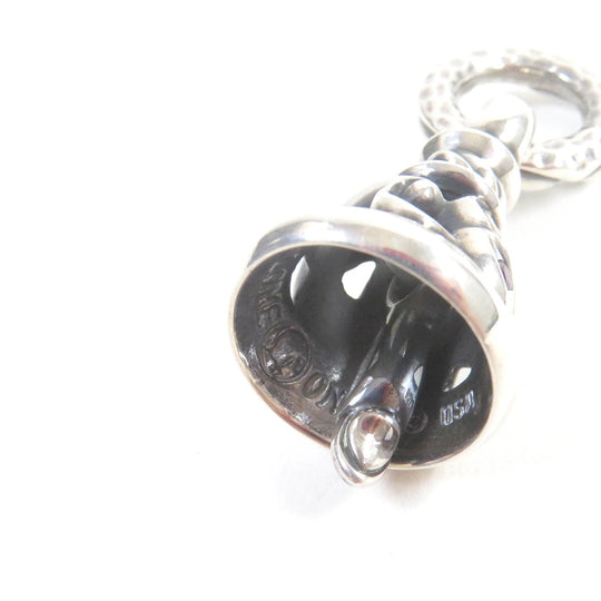 LONE ONES Pendant top Main: SV925, Part: Ruby Silver Crane bell mens M Used Authentic