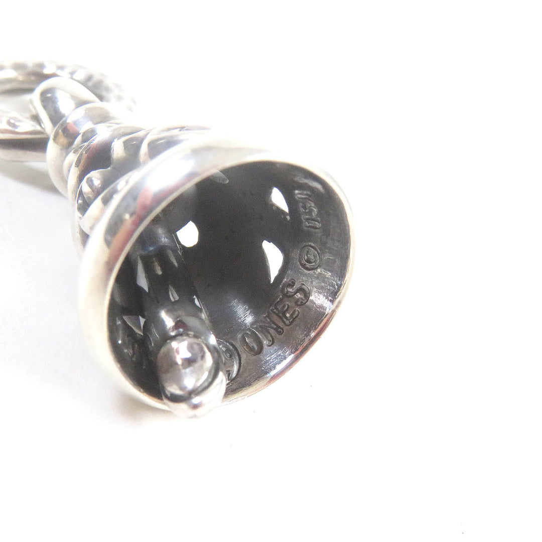 LONE ONES Pendant top Main: SV925, Part: Ruby Silver Crane bell mens M Used Authentic