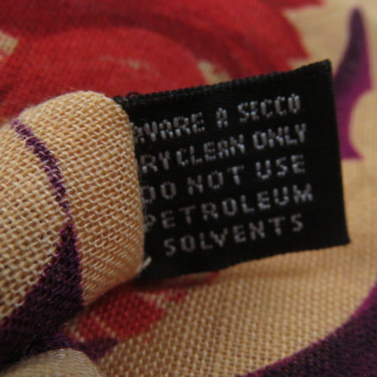 GUCCI Stall Main: 70% wool, Main: 30% silk red multi Women Used Authentic
