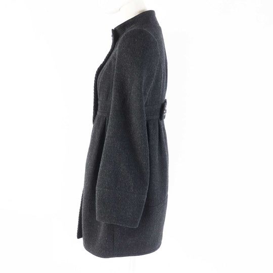 BURBERRY BLUE LABEL coat FNF04-860-08 Main: 90% wool, Main: 10% nylon Charcoal gray Women 38 Used Authentic