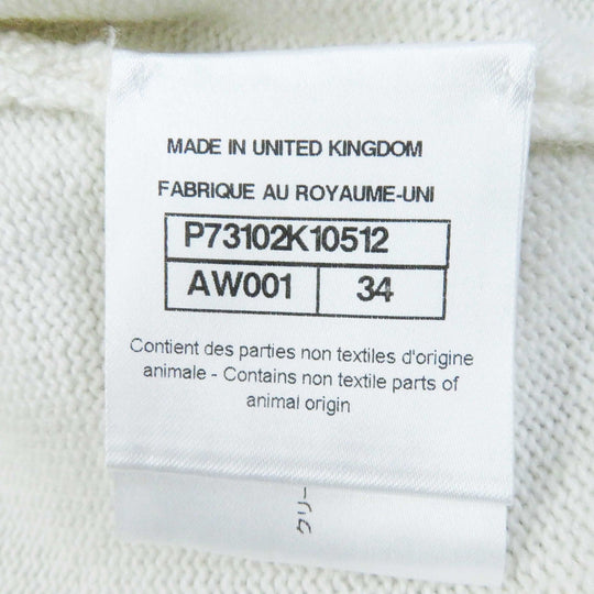 CHANEL cardigan P73102 Main: 99% cashmere, Main: 1% elastane (polyurethane) white Women 34 Used Authentic