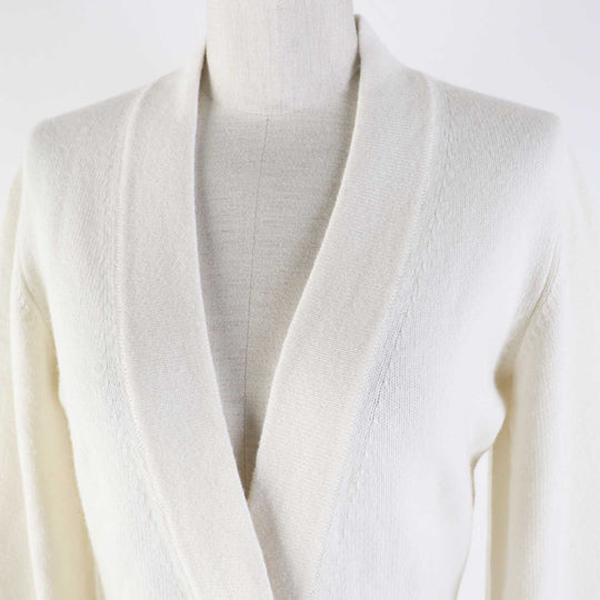 CHANEL cardigan P73102 Main: 99% cashmere, Main: 1% elastane (polyurethane) white Women 34 Used Authentic