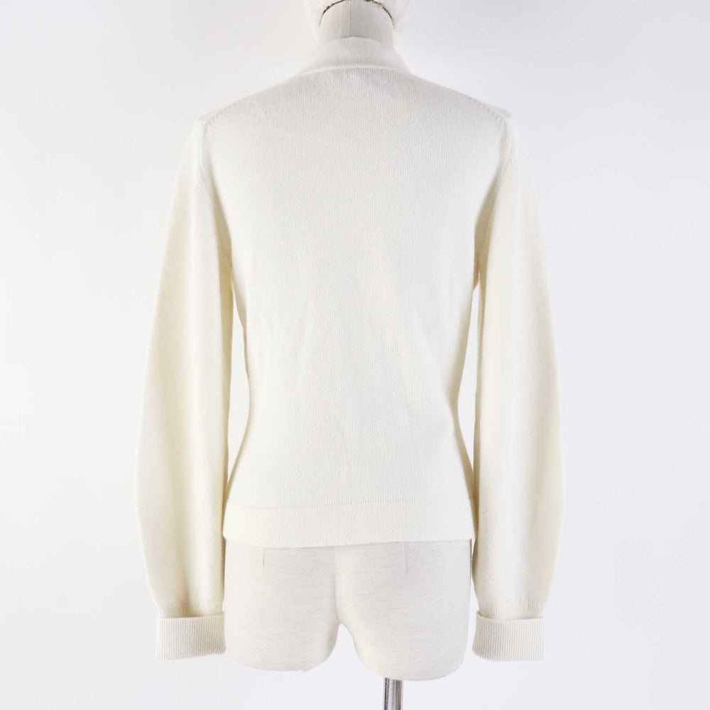 CHANEL cardigan P73102 Main: 99% cashmere, Main: 1% elastane (polyurethane) white Women 34 Used Authentic