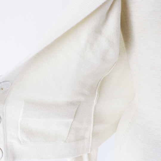 CHANEL cardigan P73102 Main: 99% cashmere, Main: 1% elastane (polyurethane) white Women 34 Used Authentic