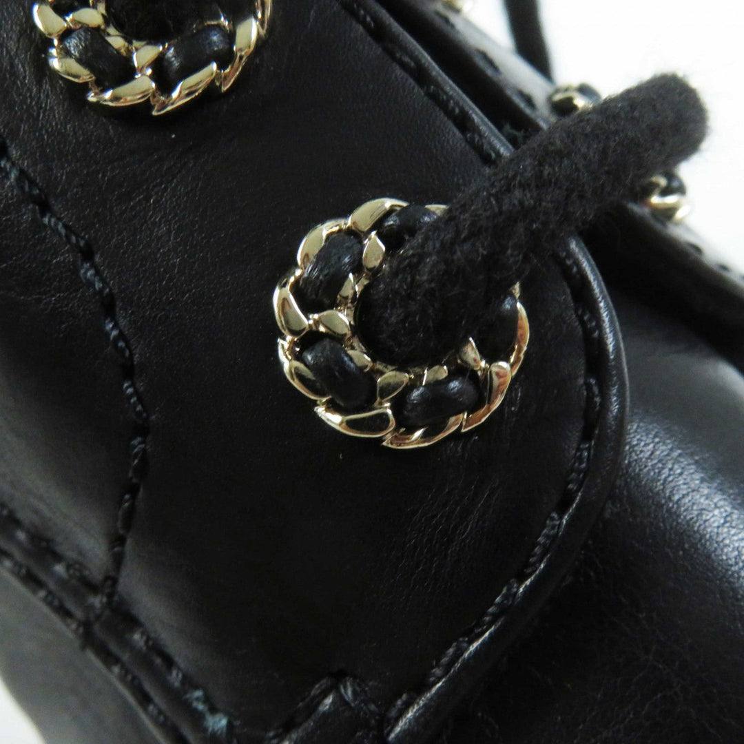 CHANEL short boots G37287 Main: Leather black Women 37 1/2 C Used Authentic