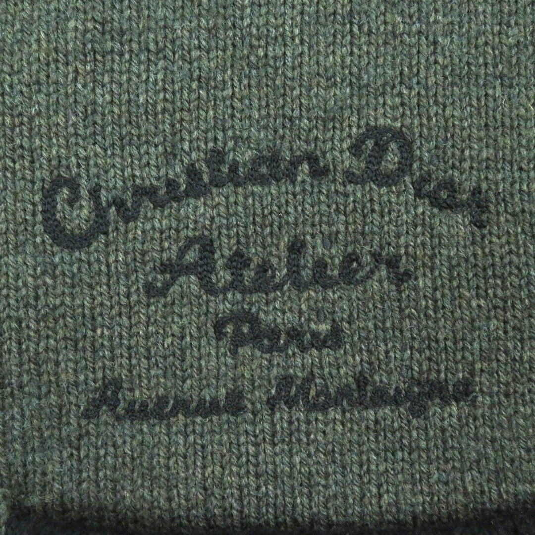 Dior HOMME cardigan 383M233AT298 Main: 100% virgin wool, embroidery: 100% polyester khaki mens S Used Authentic