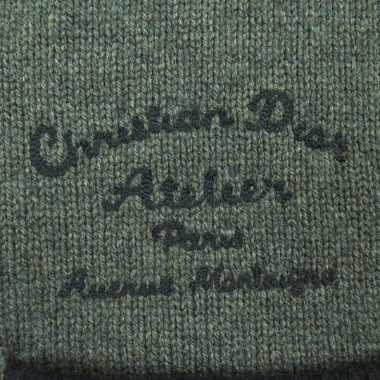 Dior HOMME cardigan 383M233AT298 Main: 100% virgin wool, embroidery: 100% polyester khaki mens S Used Authentic