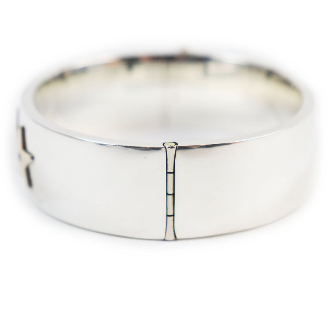 TIFFANY&Co. Bangle Main: Sterling Silver (Probably SV925) Part: Gold (Probably 14K, as many TIFFANY&Co. products from the 1920s-40s were 14K) 1P: Ruby 1P: Diamond 1P: Sapphire Silver gold mens Used Authentic