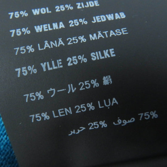 PRADA Short sleeve knit P24I0F Main: 75% wool, Main: 25% silk blue Women 42 Used Authentic