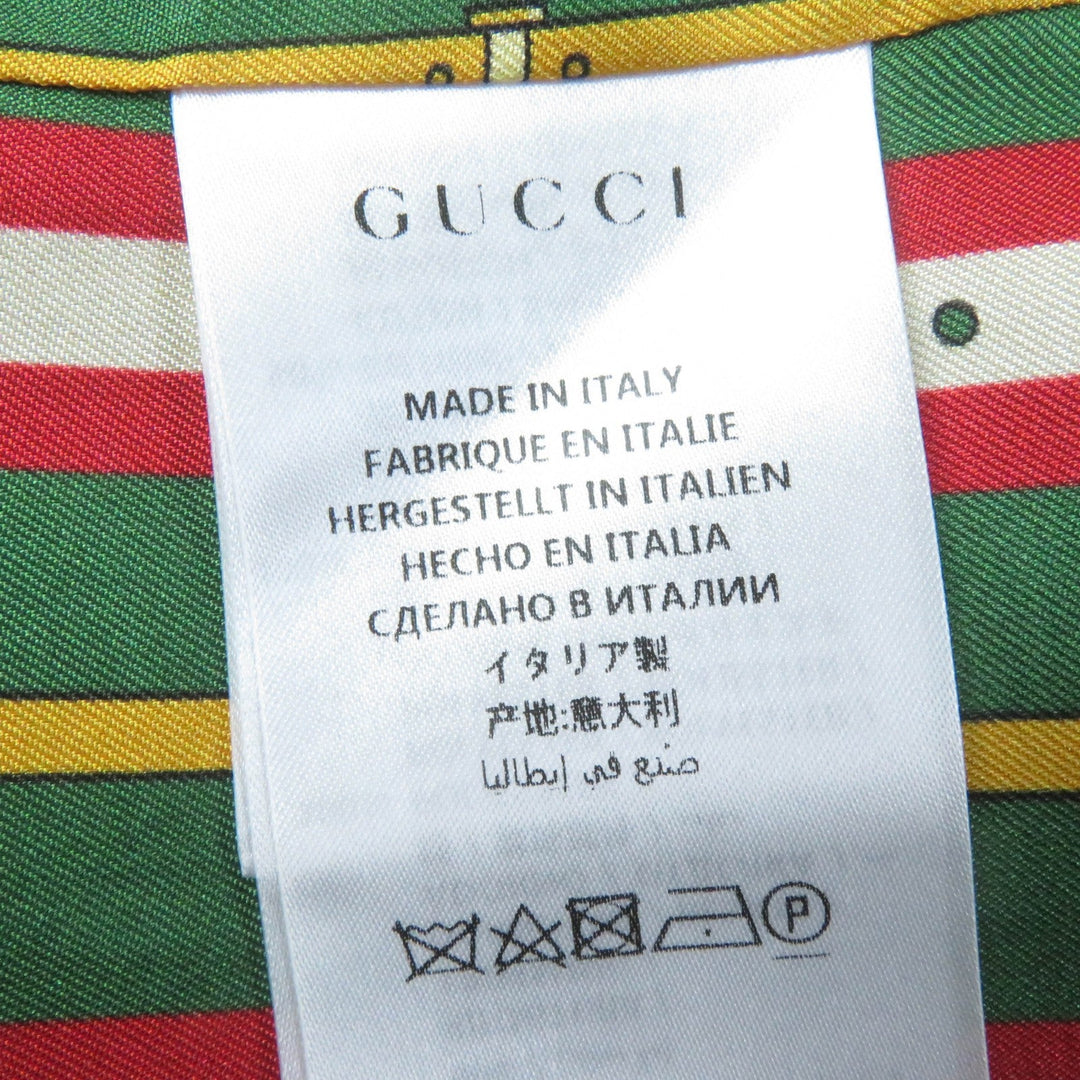 GUCCI tailored jacket 523859 Main: 97% rayon, Main: 3% polyurethane, Part: 100% polyester, Part: 50% cotton, Part: 50% rayon, Lining: 100% silk Navy Women 42 Used Authentic