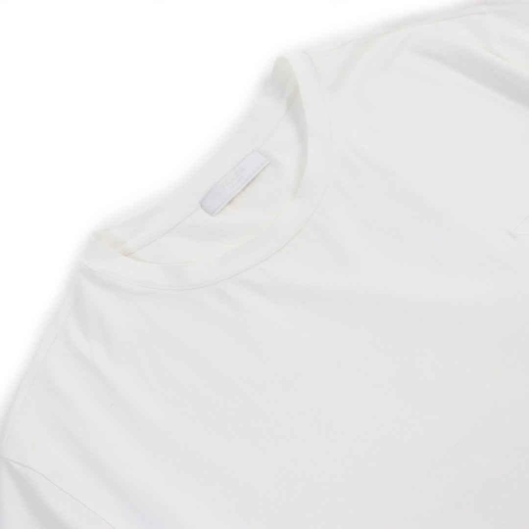 PRADA Short sleeve T-shirt UJN712 Main: 92% cotton, Main: 8% elastane (polyurethane) white mens XL Used Authentic