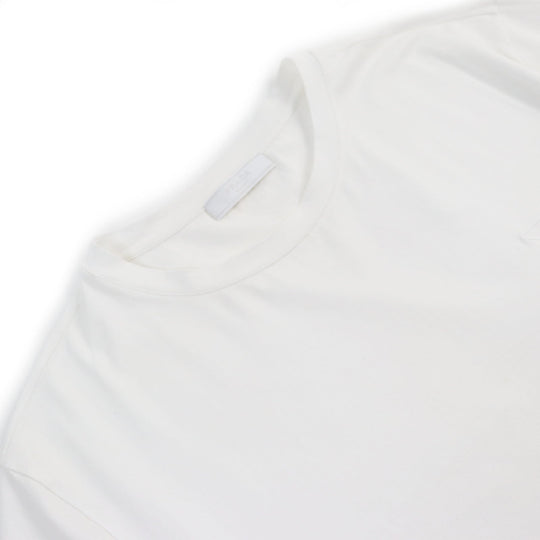 PRADA Short sleeve T-shirt UJN712 Main: 92% cotton, Main: 8% elastane (polyurethane) white mens XL Used Authentic