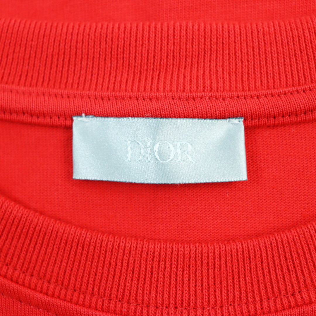 Dior HOMME Short sleeve T-shirt 943J605A0554 Main: 100% cotton Red mens L Used Authentic