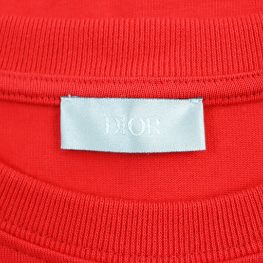 Dior HOMME Short sleeve T-shirt 943J605A0554 Main: 100% cotton Red mens L Used Authentic