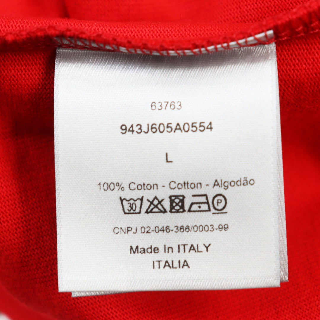 Dior HOMME Short sleeve T-shirt 943J605A0554 Main: 100% cotton Red mens L Used Authentic