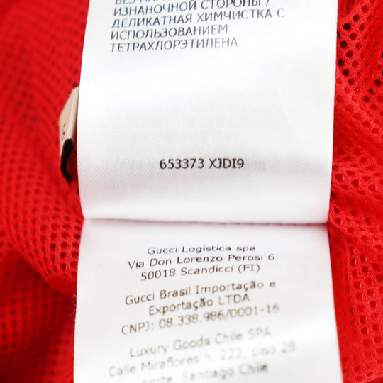 GUCCI Hoodie 653373 Outer: 100% polyester, Part: 100% polyamide (nylon), Part: 100% polyester, Lining: 100% polyamide (nylon) Red mens M Used Authentic