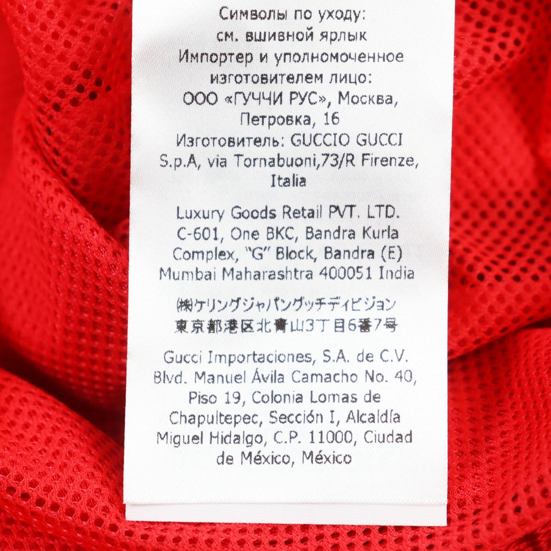 GUCCI Hoodie 653373 Outer: 100% polyester, Part: 100% polyamide (nylon), Part: 100% polyester, Lining: 100% polyamide (nylon) Red mens M Used Authentic