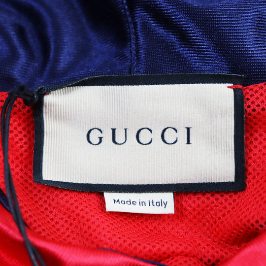 GUCCI Hoodie 653373 Outer: 100% polyester, Part: 100% polyamide (nylon), Part: 100% polyester, Lining: 100% polyamide (nylon) Red mens M Used Authentic