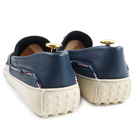 TOD�fS loafers XXM24C0CW00SFR Main: Leather Navy PANTOFOLA FERMACORDA GOMMINO 24C mens 10 1/2 Used Authentic