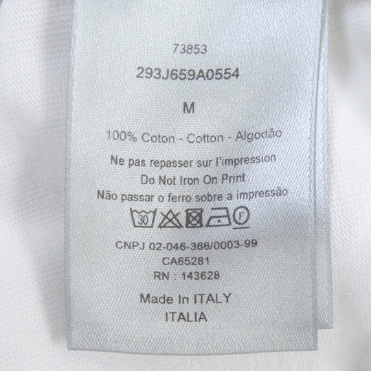 Dior HOMME Short sleeve T-shirt 293J659A0554 Main: 100% cotton white mens M Used Authentic