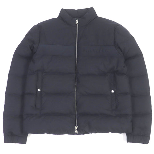 MONCLER Down jacket Outer: 100% wool, Lining: 100% nylon, Filling: 90% down, Filling: 10% feather Navy JAUDY GIUBBOTTO mens 4 Used Authentic