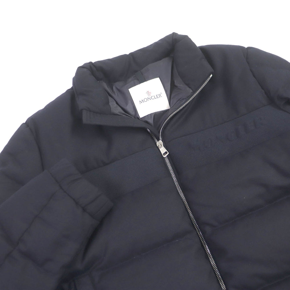 MONCLER Down jacket Outer: 100% wool, Lining: 100% nylon, Filling: 90% down, Filling: 10% feather Navy JAUDY GIUBBOTTO mens 4 Used Authentic