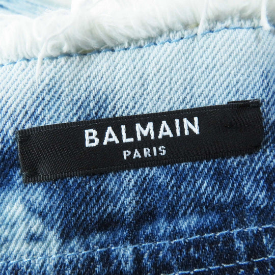 BALMAIN skirt 4037D016 rayon Bi-color Women 38 Used Authentic