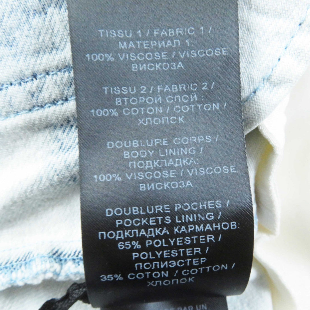 BALMAIN skirt 4037D016 rayon Bi-color Women 38 Used Authentic