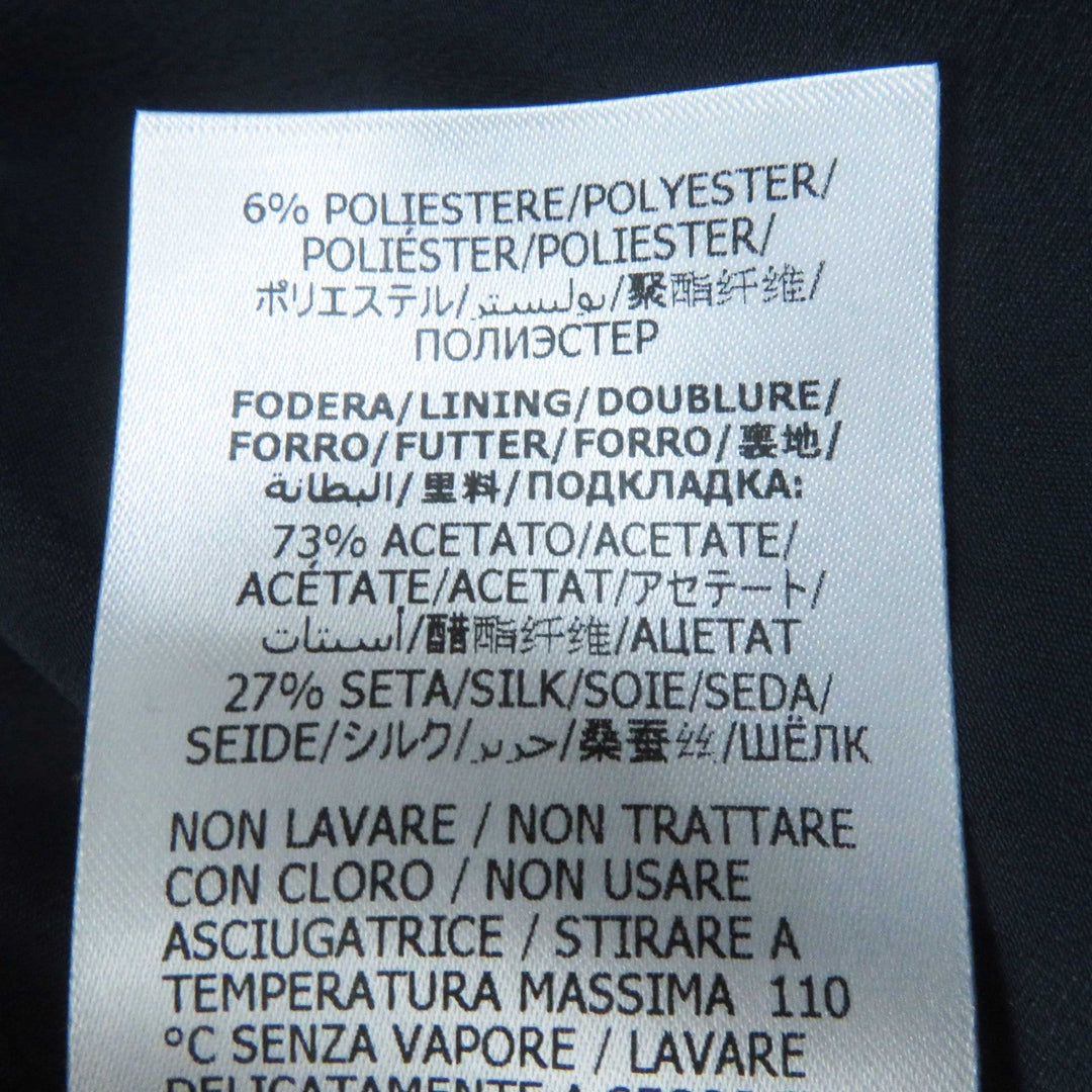 GUCCI one piece 652725 Main: 90% wool, Main: 10% nylon, Part: 49% acetate, Part: 45% acrylic, Part: 6% polyester, Lining: 73% acetate, 27% silk Navy Women 36 Used Authentic