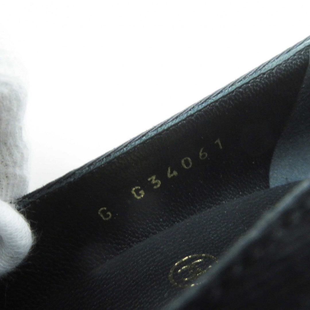 CHANEL pumps G34061 Main: Lamb leather, Part: Grosgrain black Women 34 1/2C Used Authentic