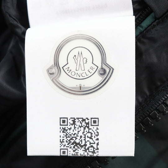 MONCLER Down jacket 1A54410 Outer: 100% nylon, Lining: 100% nylon, Part: 100% nylon, Part: 100% nylon, Part: 100% nylon, Filling: 90% down, 10% feather Green black AUBRAC mens 3 Used Authentic