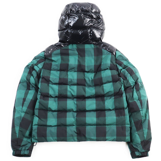MONCLER Down jacket 1A54410 Outer: 100% nylon, Lining: 100% nylon, Part: 100% nylon, Part: 100% nylon, Part: 100% nylon, Filling: 90% down, 10% feather Green black AUBRAC mens 3 Used Authentic