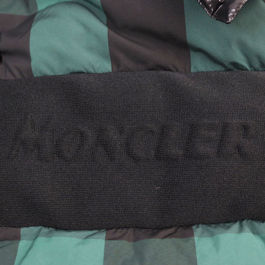 MONCLER Down jacket 1A54410 Outer: 100% nylon, Lining: 100% nylon, Part: 100% nylon, Part: 100% nylon, Part: 100% nylon, Filling: 90% down, 10% feather Green black AUBRAC mens 3 Used Authentic