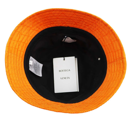 BOTTEGAVENETA hat 692795 Outer: 75% nylon, Outer: 25% polyester, Lining: 100% cotton Orange Women L Used Authentic