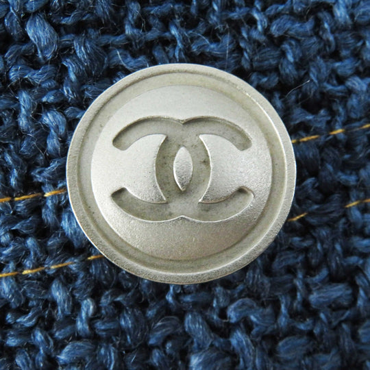 CHANEL coat P39399 Outer: 61% wool, Outer: 27% acrylic, Outer: 12% polyester, Lining: 100% silk blue Women 38 Used Authentic