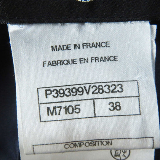CHANEL coat P39399 Outer: 61% wool, Outer: 27% acrylic, Outer: 12% polyester, Lining: 100% silk blue Women 38 Used Authentic