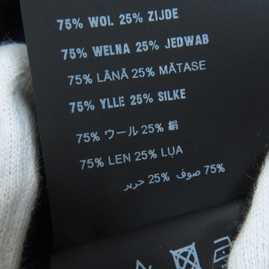 PRADA Short sleeve knit P24I0F Outer: 75% wool, Outer: 25% silk blue Women 40 Used Authentic