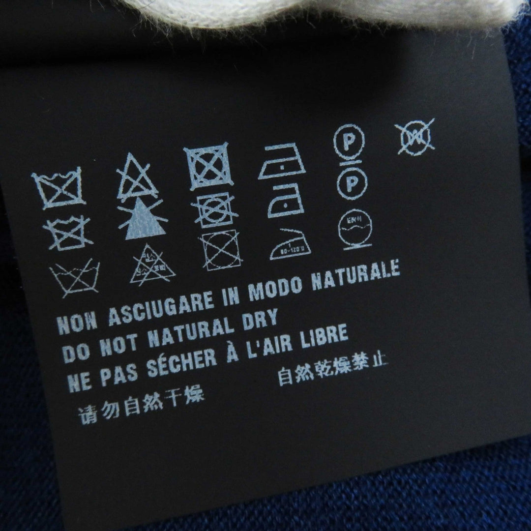 PRADA Short sleeve knit P24I0F Outer: 75% wool, Outer: 25% silk blue Women 40 Used Authentic