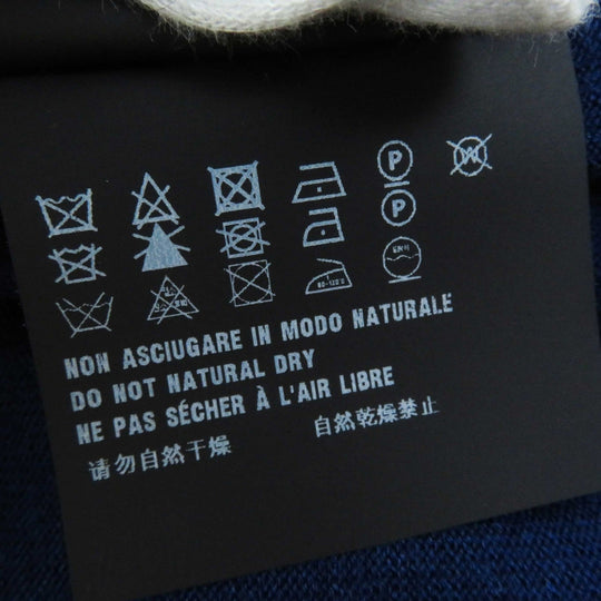 PRADA Short sleeve knit P24I0F Outer: 75% wool, Outer: 25% silk blue Women 40 Used Authentic