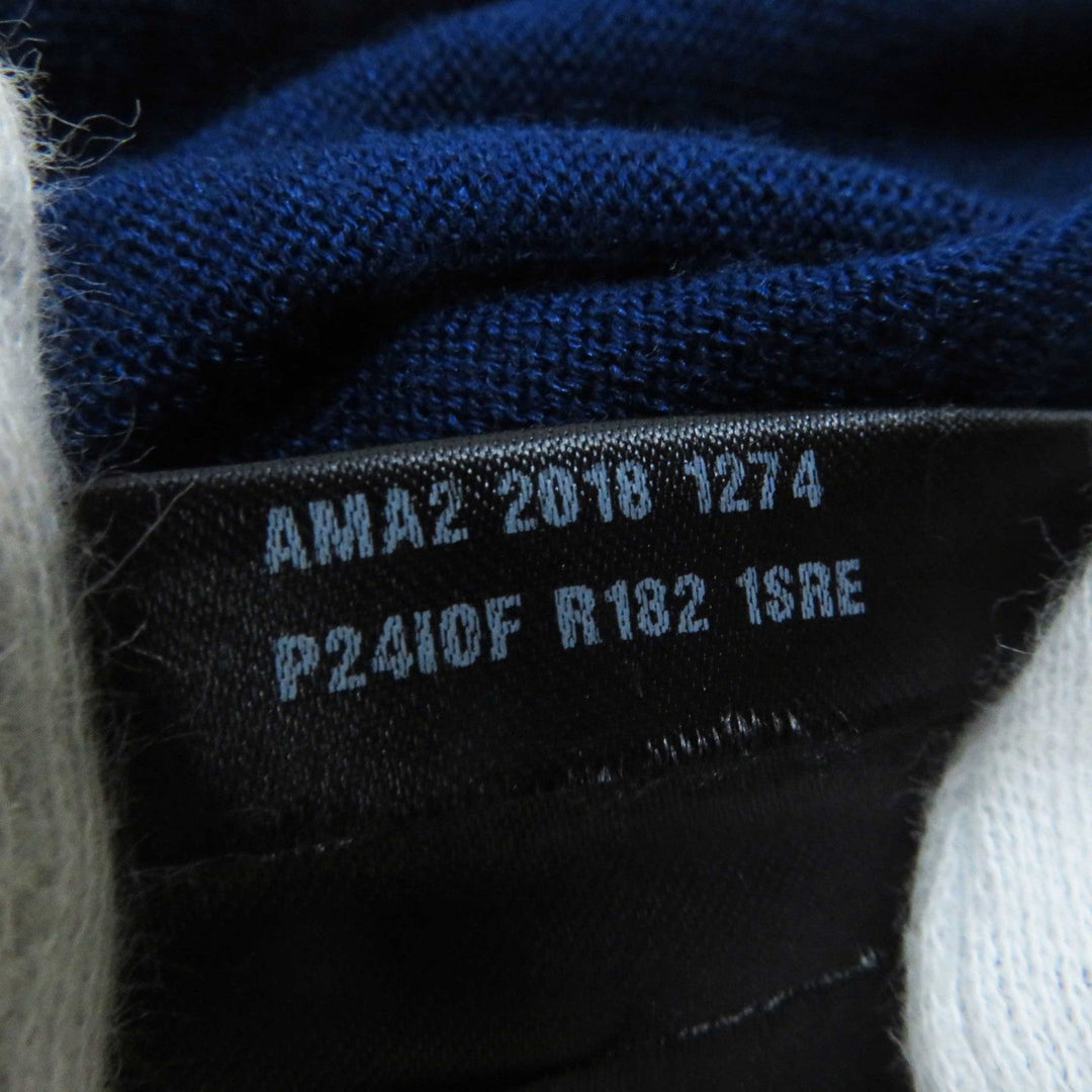 PRADA Short sleeve knit P24I0F Outer: 75% wool, Outer: 25% silk blue Women 40 Used Authentic