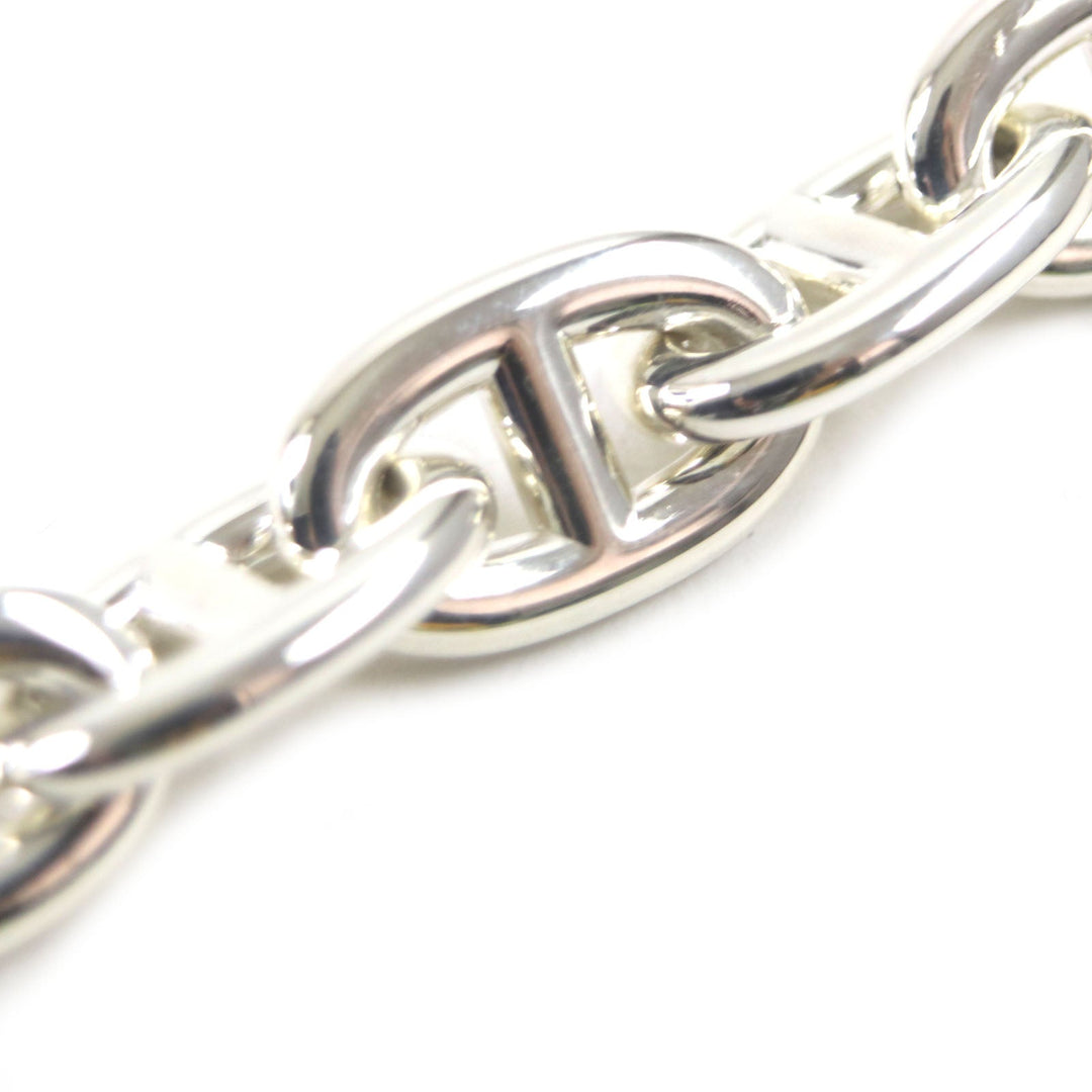 HERMES bracelet Main�FSV925 Silver Chene Dunkle MM mens Used Authentic