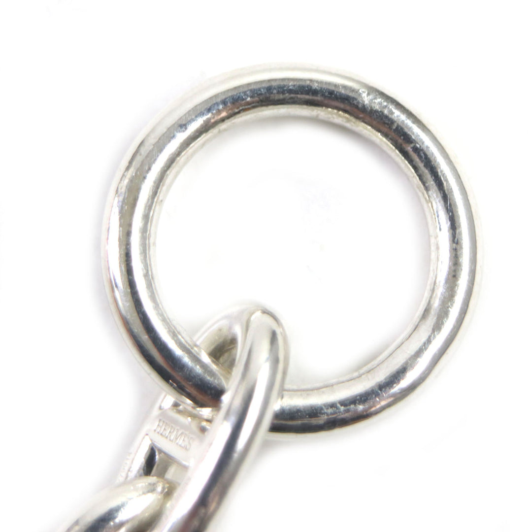 HERMES bracelet Main�FSV925 Silver Chene Dunkle MM mens Used Authentic