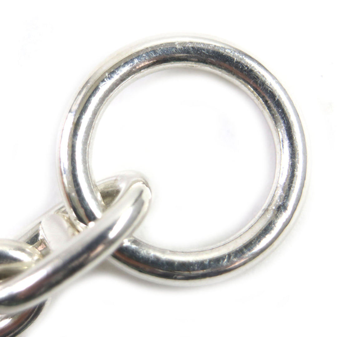 HERMES bracelet Main�FSV925 Silver Chene Dunkle MM mens Used Authentic