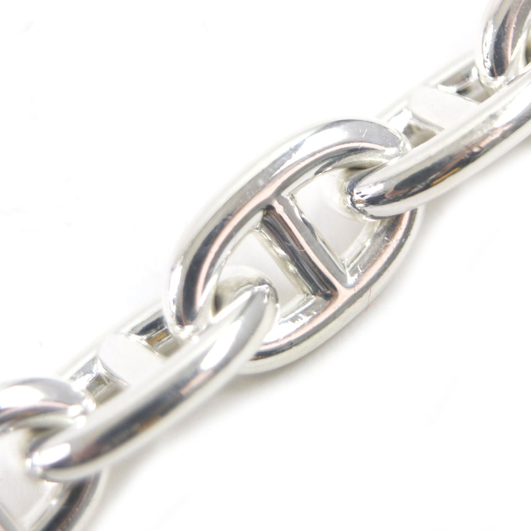 HERMES bracelet Main�FSV925 Silver Chene Dunkle MM mens Used Authentic
