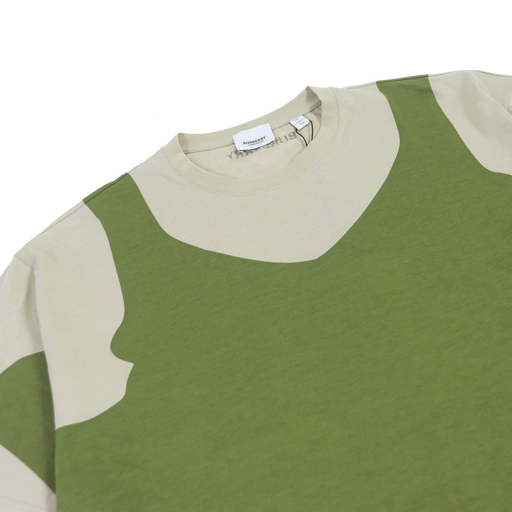 BURBERRY Short sleeve T-shirt 8052169 Main: 100% cotton, Part: 98% cotton, Part: 2% elastane (polyurethane) Khaki type mens XL Used Authentic