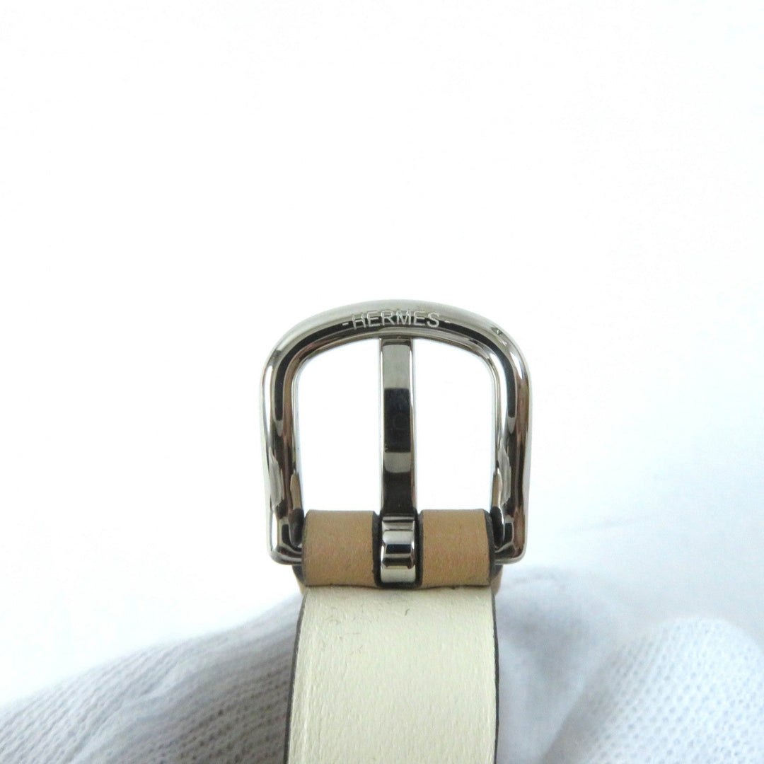 HERMES bracelet Main: Leather CHAI/NATA Vilvolt Women Used Authentic