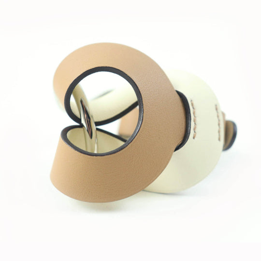 HERMES bracelet Main: Leather CHAI/NATA Vilvolt Women Used Authentic