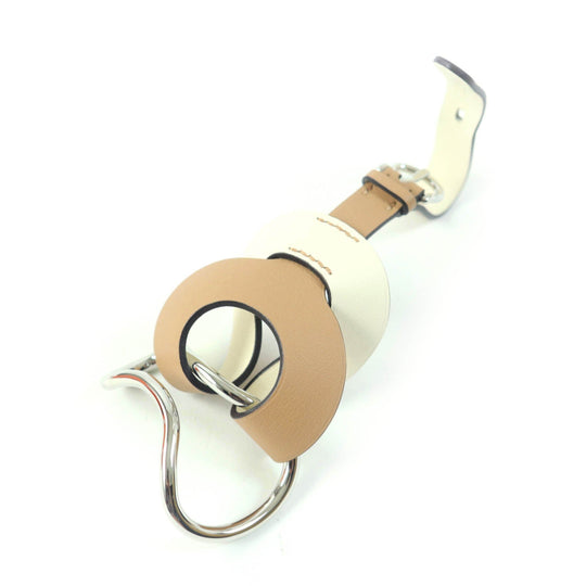 HERMES bracelet Main: Leather CHAI/NATA Vilvolt Women Used Authentic