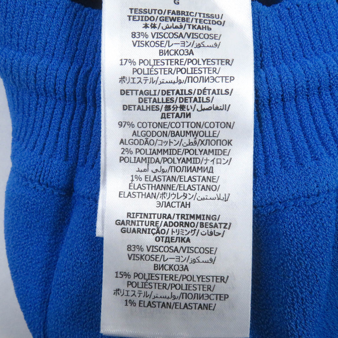 GUCCI Shorts 700480 Main: 83% rayon, Main: 17% polyester, Parts: 97% cotton, 2% nylon, 1% polyurethane, Trim: 83% rayon, 15% polyester, 1% elastane blue mens L Used Authentic