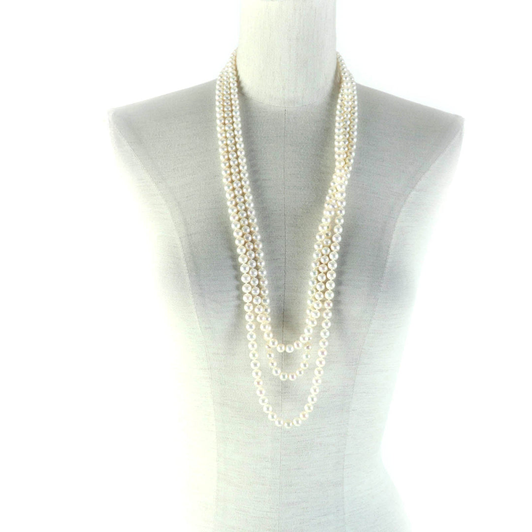 TIFFANY&Co. Necklace Main: Pearl, Part: SV925 white Ziegfeld Collection Pearl Wrap Necklace Women Used Authentic